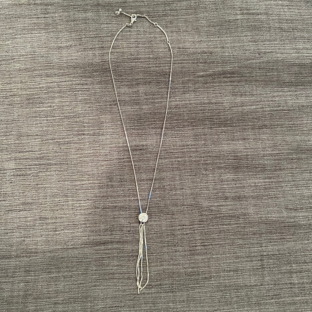 Fringe gem necklace. NWOT